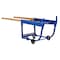 Vestil Blue Rotating Drum Cart 1000 lb Capacity Poly-on-Steel Casters RDC-1000-5PU - alternate 1